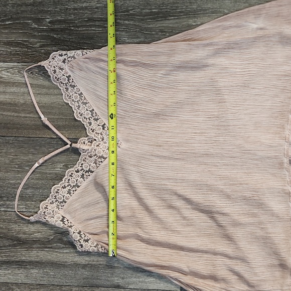 City Chic Karma Pink Lace Crepe Tank Top Size S (16) - Picture 8 of 9